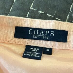 Chaps Light Peach Satin Garment